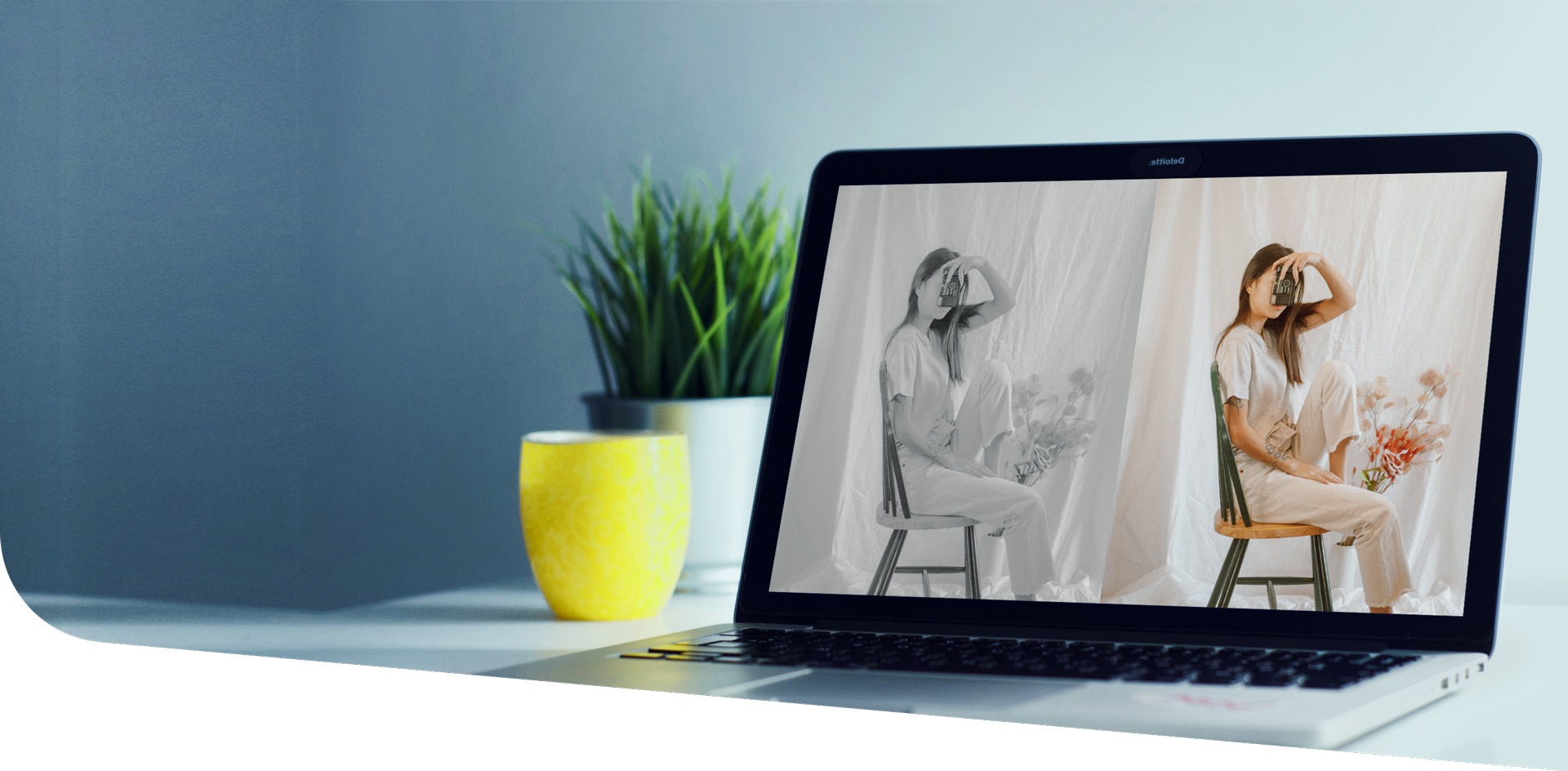 Color black and white photos